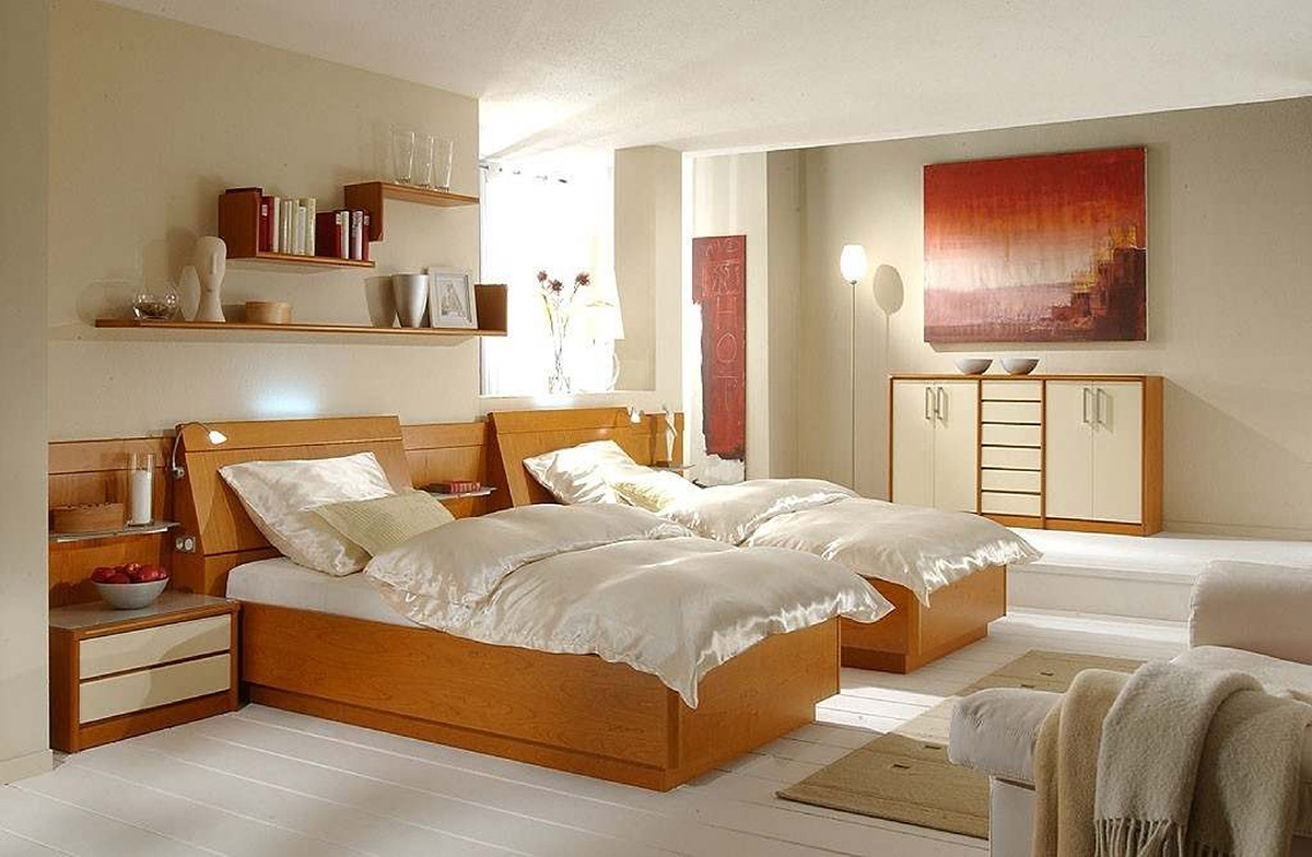 Schlafzimmer mit Einzelbetten - Wohnello.de